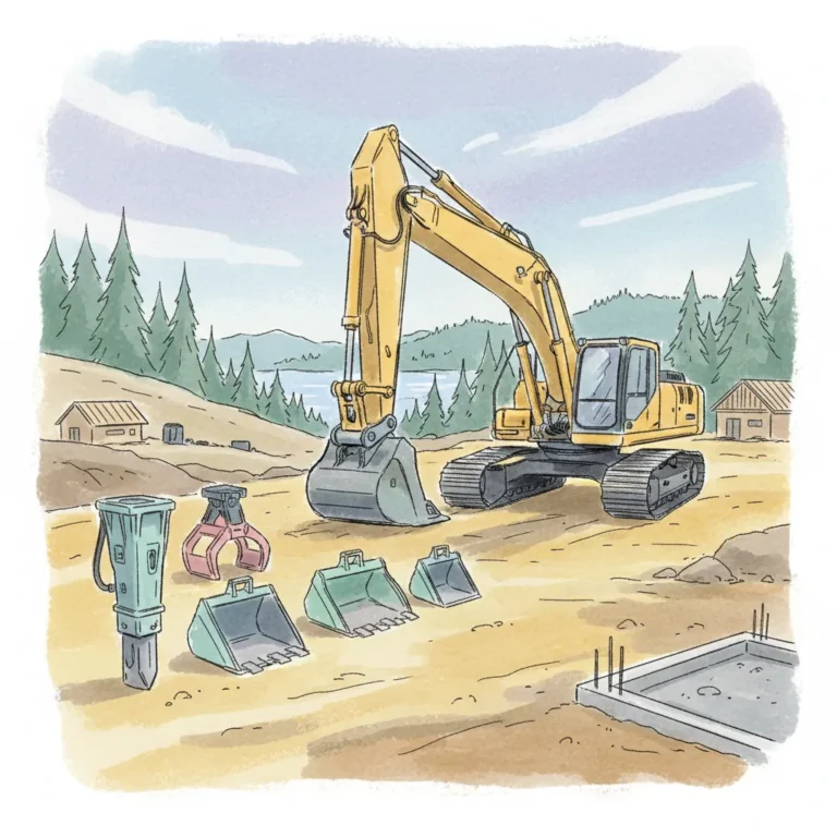 Kaivinkoneiden lisälaitteiden tyypit