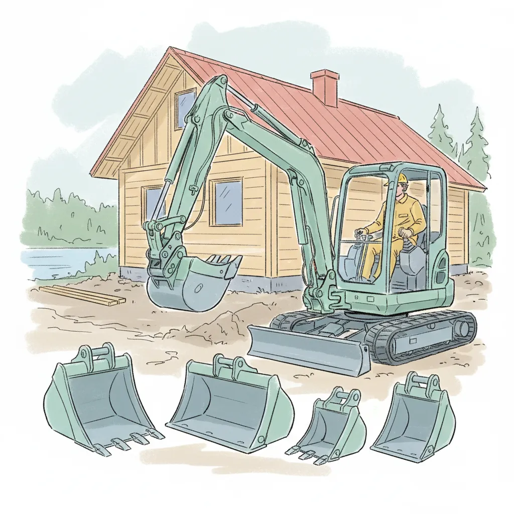 Pienkaivinkoneiden kauhojen ymmärtäminen