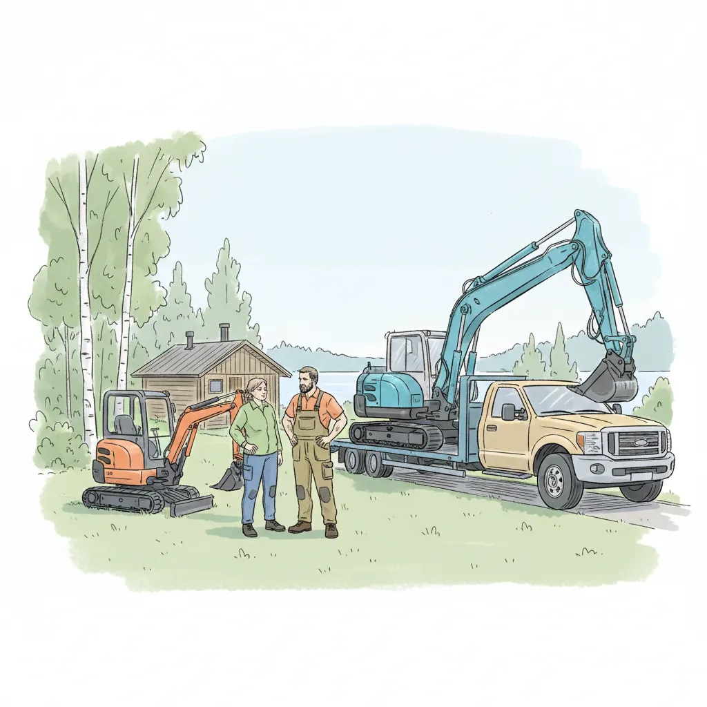 Pienkaivukoneiden painoluokat